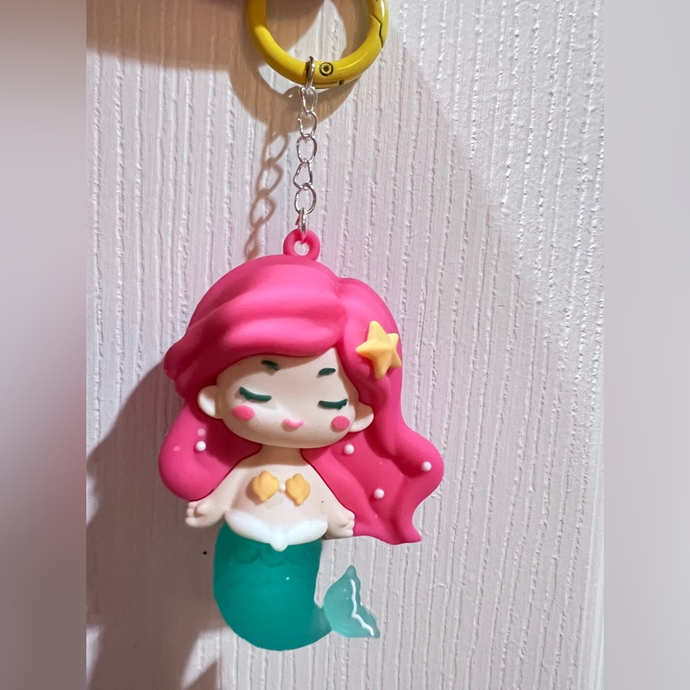 ❤️Mermaid Keychain /Bag/phone Charm with Pink Hair